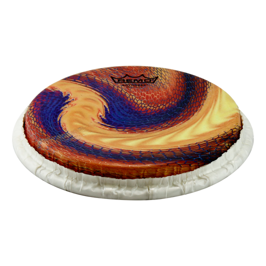 Remo Tucked Skyndeep Bongo Drumhead - Serpentine Day Graphic, 8.50" product image