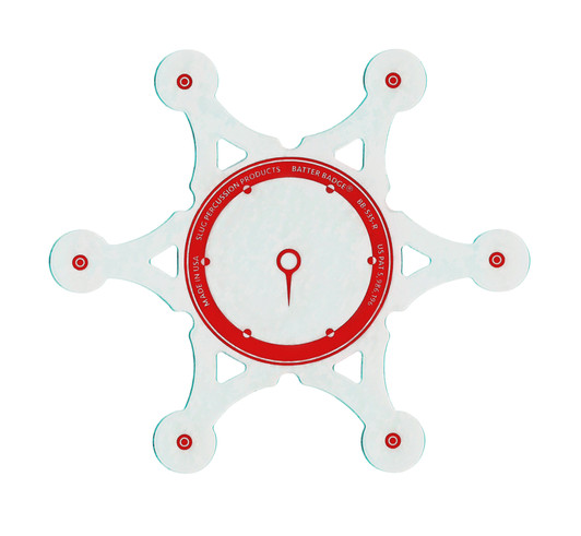 Slug Bbr-Batter Badge 5.35 Diameter, Red, Heavy Duty Impact Pad product image