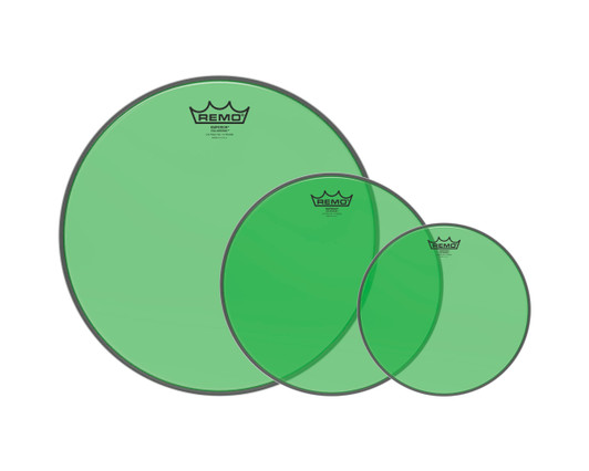 Remo Colortone Emperor Tom Pack - Green, 10"/12"/16"
