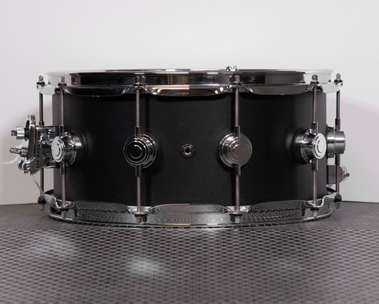 Used DW Collector's Series Black Hammer Brass 6.5" x 14" Snare Drum