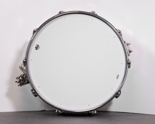 Used DW Collector's Series Black Hammer Brass 6.5" x 14" Snare Drum