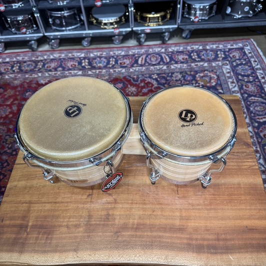 Used LP Generation III 7-1/4" & 9" Wood Bongos - Natural