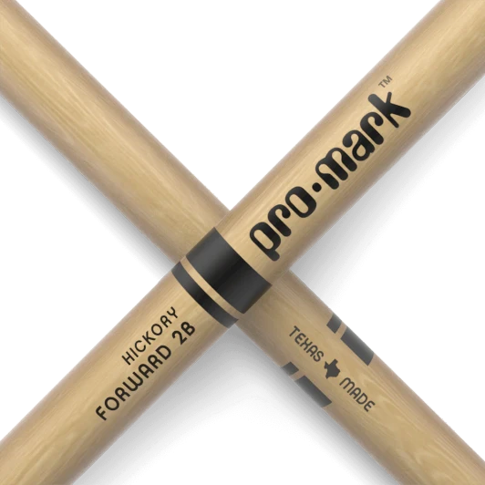 Promark Hickory 2B Nylon Tip Drumsticks