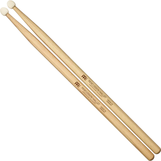 Meinl Felt Tip Percussion Mallets - Hickory, Pair