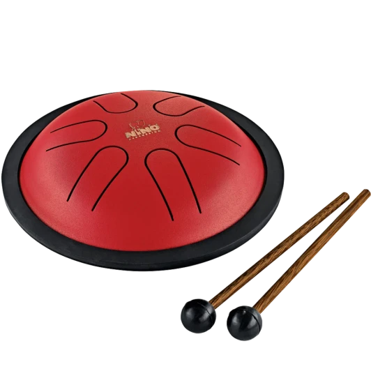 NINO Percussion Mini Steel Tongue Drum - Red