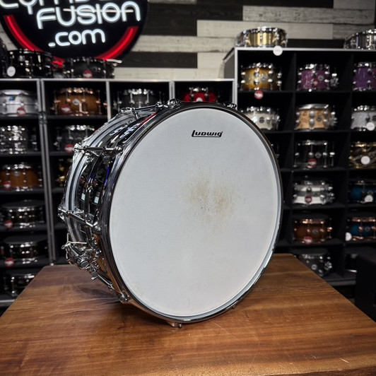 Used Ludwig Supralite 8" x 14" Steel Snare Drum