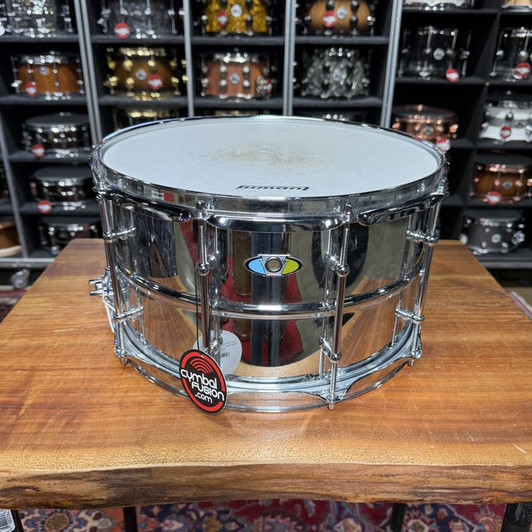Used Ludwig Supralite 8" x 14" Steel Snare Drum