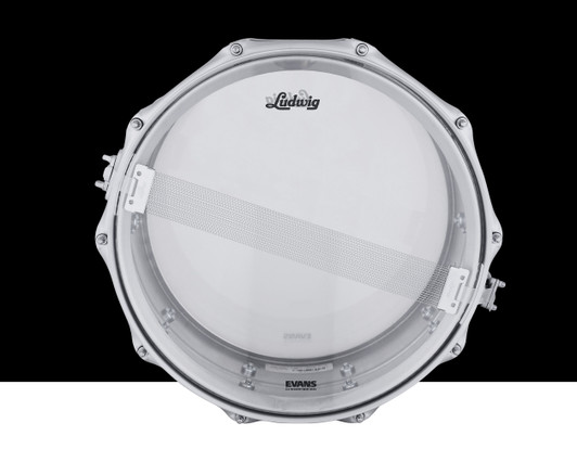 Ludwig 6.5X14 Satin Chrome Acrolite Classic Snare Drum 10 Lug Limited