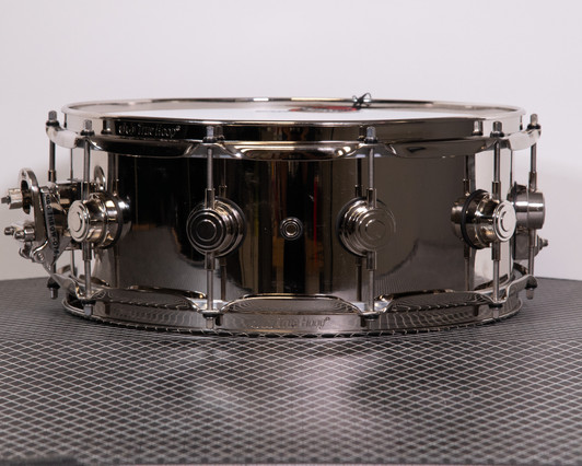 Used DW Collector's Series 5.5x14 Black Nickel over Brass Snare Drum