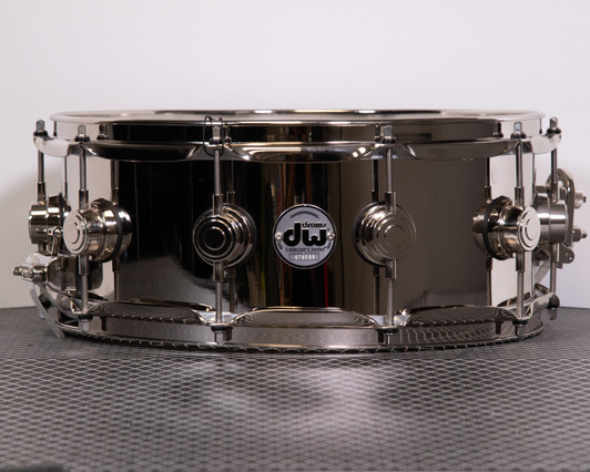 Used DW Collector's Series 5.5x14 Black Nickel over Brass Snare Drum