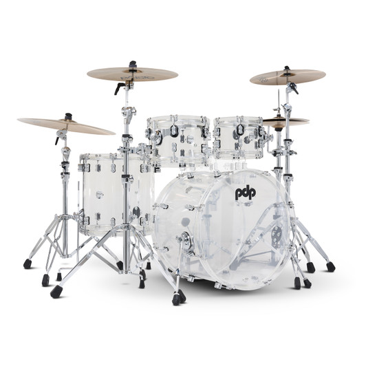 PDP Concept Acrylic 4-Piece Kit - Clear with Chrome Hardware product image