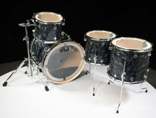 DW Performance Series 4pc Shell Pack 12/14/16/22 Black Diamond - Top