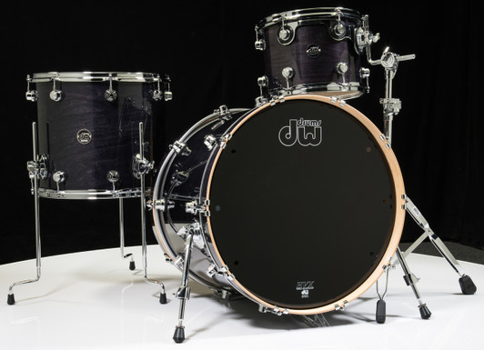 DW Performance Series 3pc Shell Pack - Ebony Stain 12/16/22