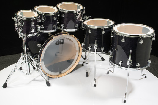 DW Performance Series 6pc Shell Pack - Ebony Stain 8/10/12/14/16/22