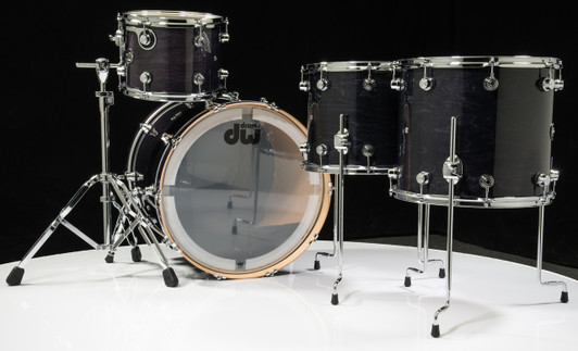 DW Performance Series 4pc Shell Pack - Ebony Stain 12/14/16/22