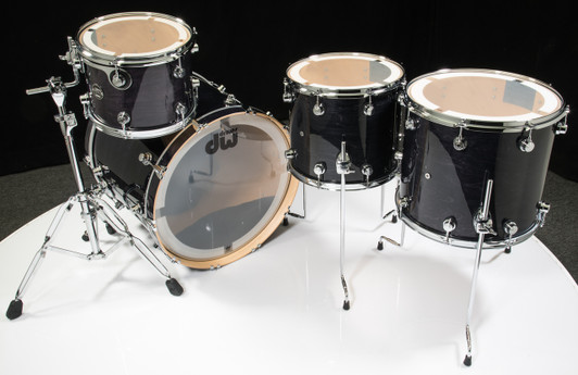 DW Performance Series 4pc Shell Pack - Ebony Stain 12/14/16/22