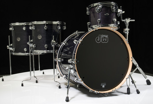 DW Performance Series 4pc Shell Pack - Ebony Stain 12/14/16/22