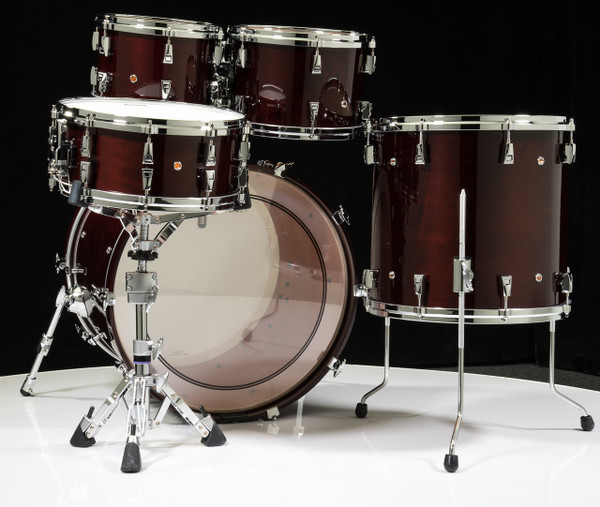 Yamaha Absolute Hybrid Maple 5pc 10/12/16/22/14SD Classic Walnut - Back