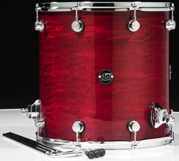 DW Performance Series 16x16 Floor Tom - Cherry Stain