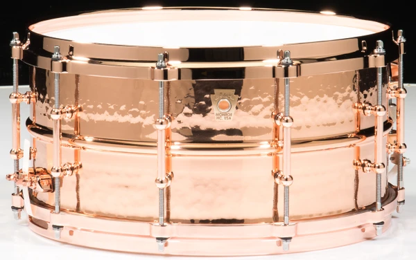 Ludwig Hammered Copperphonic 6.5x14 Snare Drum w/ Copper Hardware