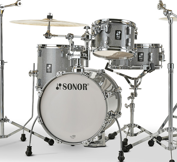 Sonor AQ2 Safari Drum Set - Titanium Quartz  Side View