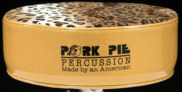 Pork Pie Star Round Throne Gold w/Leopard