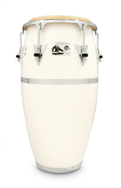 LP Candido Camero White Fiberglass  11 3/4" Conga