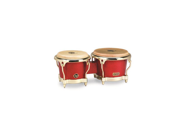 LP Galaxy Fiberglass Bongos FCII Arena Red with Gold Hardware LP794V-ARG