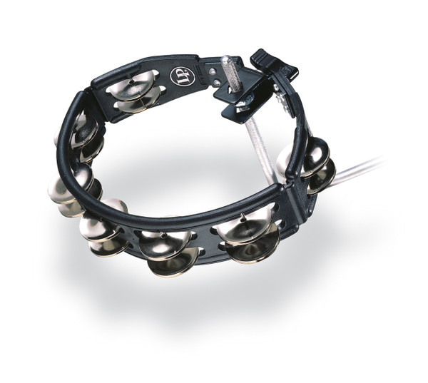 LP Cyclops Mounted Tambourine, Black, Steel