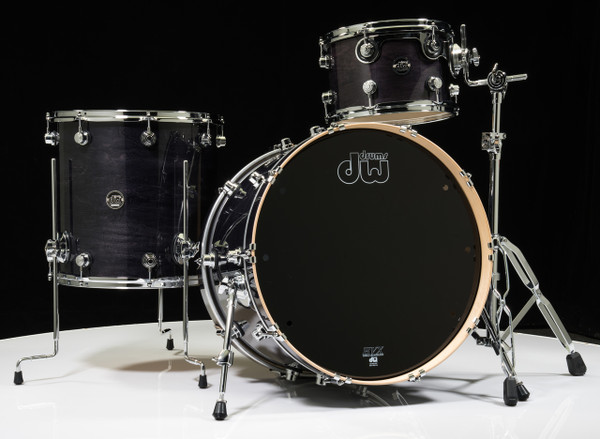 DW Performance Series 3pc Shallow Shell Pack - Ebony Stain