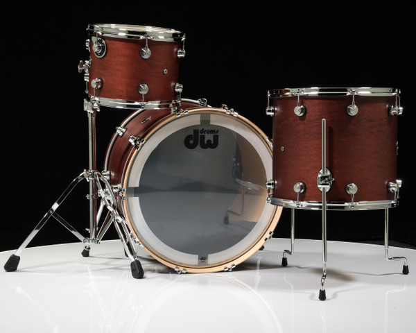 DW Performance Series 3pc Drum Kit Tobacco Satin Oil 12/16/22
