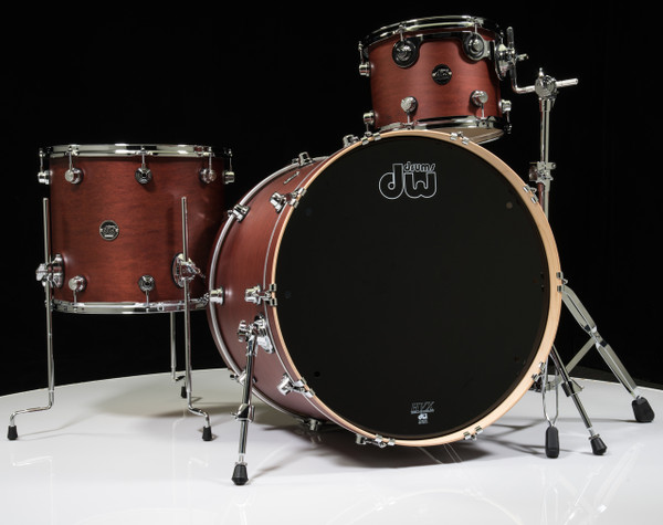 DW Performance Series 3pc Drum Kit Tobacco Satin Oil 12/16/24