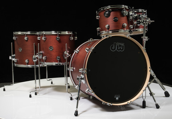 DW Performance Series 5pc Drum Kit Tobacco Satin Oil 10/12/14/16/22