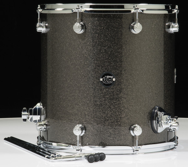 DW Performance Series 16x16 Floor Tom - Pewter sparkle