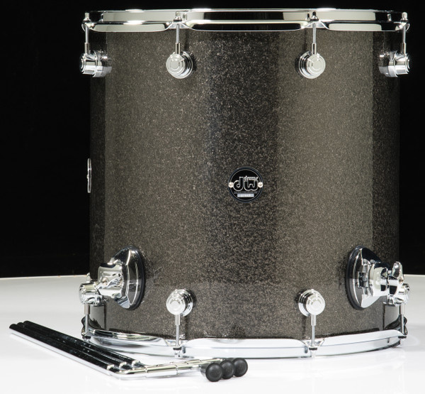 DW Performance Series 16x16 Floor Tom - Pewter sparkle