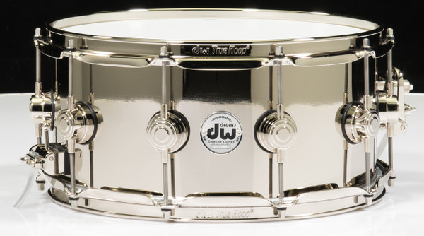 DW Collector's Series 6.5x14 Nickel over Brass Snare Drum (Nickel Hardware)