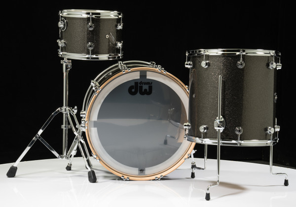 DW Performance Series 3pc Shell Pack Pewter Sparkle 12/16/22 Shallow