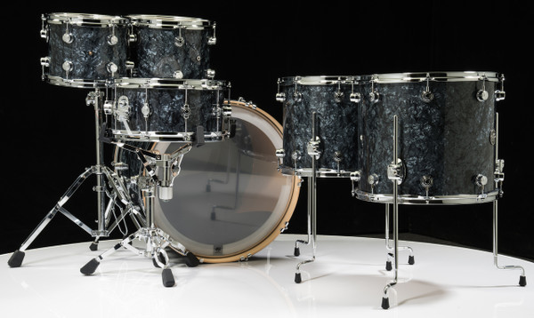 DW Performance Series 6pc Drum Kit Black Diamond 10/12/14/16/22/14SD