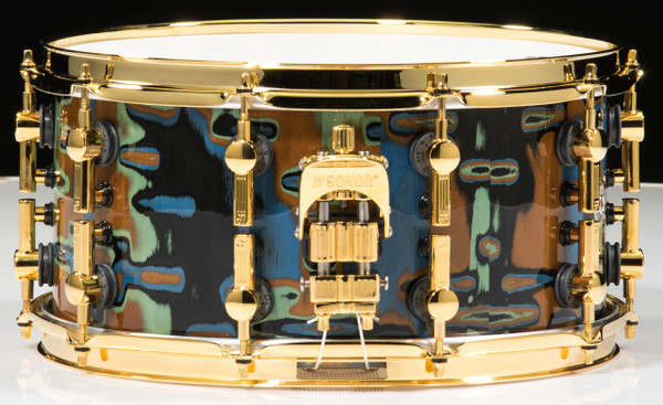 Sonor SQ2 Earthwood 14x7 Snare Drum with Gold Hardware
