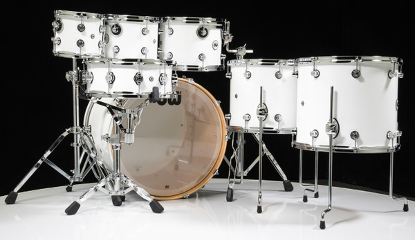DW Design Series 7pc Drum Set - Gloss White