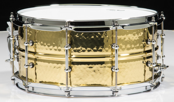 Ludwig Hammered Brass 6.5x14 Snare Drum w/Tube Lugs