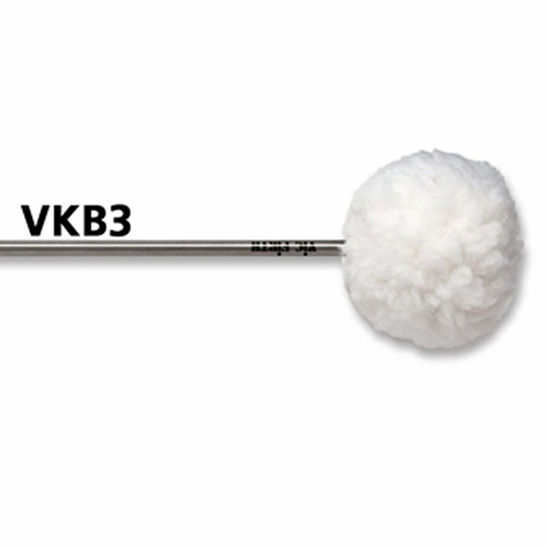 Vic Firth VicKick Bass Drum Beater Medium Felt Core Covered with Fleece, Oval Head