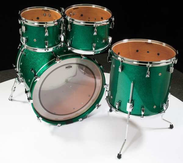 Yamaha Absolute Hybrid Maple 4pc Jade Green Sparkle