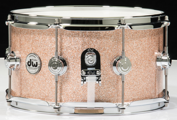 DW Collector's Snare 7x13 - Champagne Sparkle - Chrome Hardware