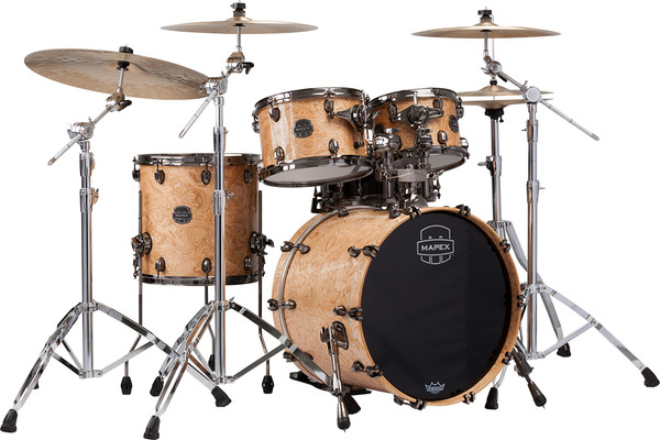 Mapex Saturn V Exotic Shell 4pc Fusion Shell Pack - Natural Maple Burl