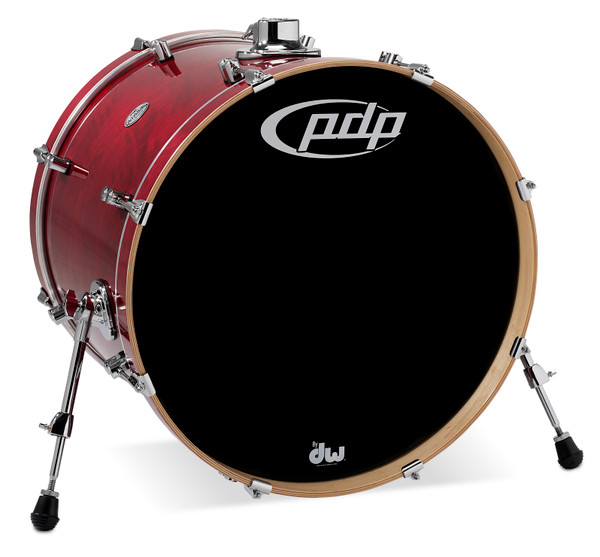 PDP Concept Maple Cherry Stain Bass Drum - 18x22