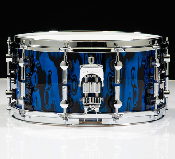 Sonor SQ2 Medium Beech Snare Drum 14 x 7  - Blue Tribal