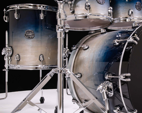 Mapex Saturn 4pc Fusion Shell Pack - Teal Blue Fade