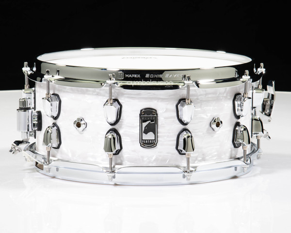 Mapex Black Panther Heritage 14x6 Snare Drum - White Strata