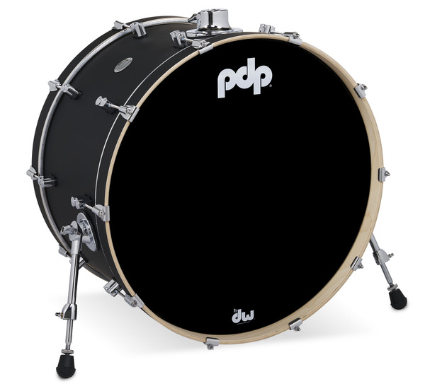 PDP Concept Maple 14X24 Bass Drum - Satin Black (PDCM1424KKBK)